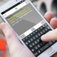 Mobile phone showing Next Generation Text