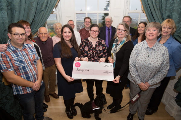 Hearing Link volunteers celebrating launch at Belfast Castle
