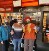 Ann (on the right) and Margaret with Rehan from Filmhouse