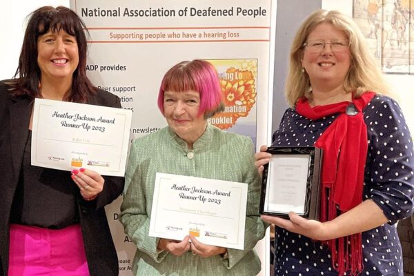 The winner an runner-ups of the Heather Jackson Award 2023