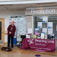 Volunteers run information stand at new Worcestershire service.